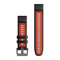 Pasek czarno-czerwony QuickFit 22mm