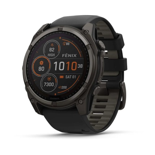 fenix 8, 51mm, Solar Sapphire Carbon grey DLC Titanium