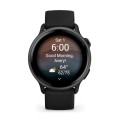 Vivoactive 6 Slate z paskiem w kolorze czarnym