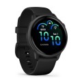 Vivoactive 6 Slate z paskiem w kolorze czarnym