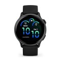 Vivoactive 6 Slate z paskiem w kolorze czarnym