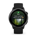 Vivoactive 6 Slate z paskiem w kolorze czarnym