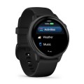 Vivoactive 6 Slate z paskiem w kolorze czarnym