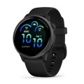 Vivoactive 6 Slate z paskiem w kolorze czarnym