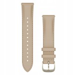 Garmin Pasek skórzany Light Sand QuickRelease 18mm