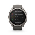 Fenix 9 Pro Solar inReach 51 mm Tytanowy