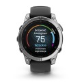 Fenix E 47 mm Srebrny z czarnym paskiem