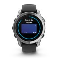 Fenix E 47 mm Srebrny z czarnym paskiem