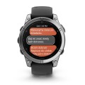 Fenix E 47 mm Srebrny z czarnym paskiem